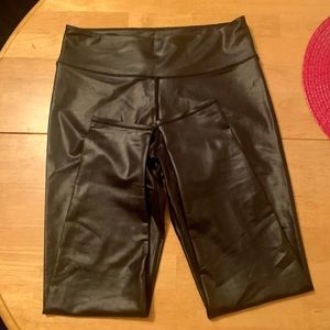 Faux leather leggings